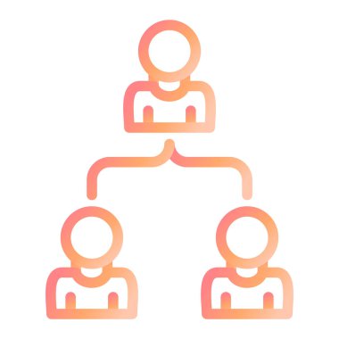 İnsan kaynakları ikon vektörü. İnce çizgi işareti. izole edilmiş sınır sembolü çizimi