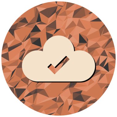 Bulut. Web simgesi basit tasarım