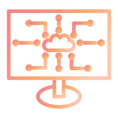 Bulut hesaplama. Web simgesi