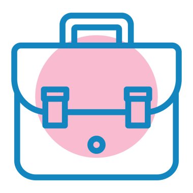 Çanta. Web simgesi basit tasarım