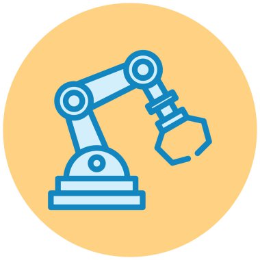 robot. Web simgesi basit illüstrasyon