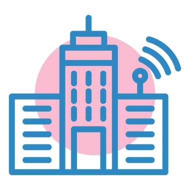 Kablosuz. Web simgesi basit illüstrasyon