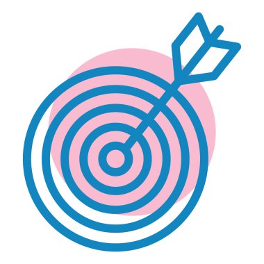 Hedef. Web simgesi basit illüstrasyon