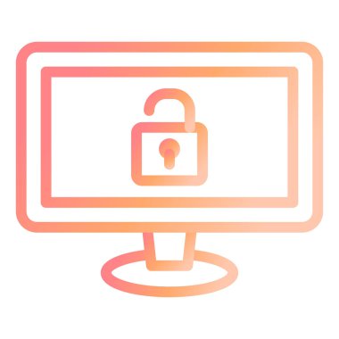 Web sitesi modern simge vektör illüstrasyonunun kilidini aç 