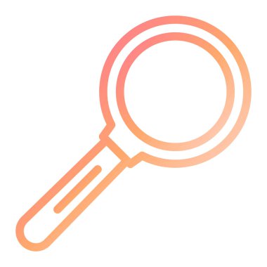 Büyütme cam simgesi vektör illüstrasyonu