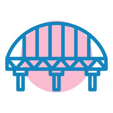 Köprü web simgesi basit illüstrasyon