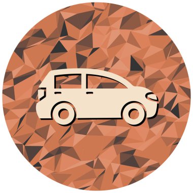 Araba ikonu. vektör illüstrasyonu