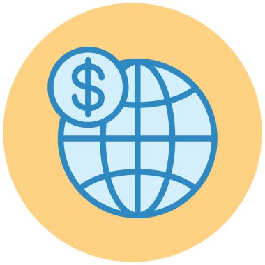 küresel ekonomi. Web simgesi