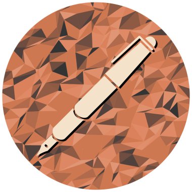 son moda biçimdeki kalem simgesi izole edilmiş arkaplan.