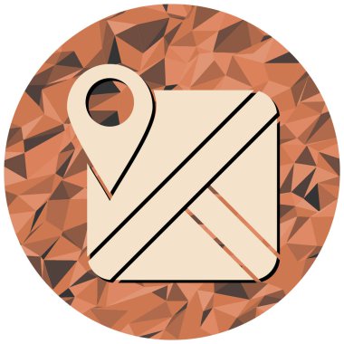 İğne ikonu vektör illüstrasyon tasarımı ile harita işaretleyici