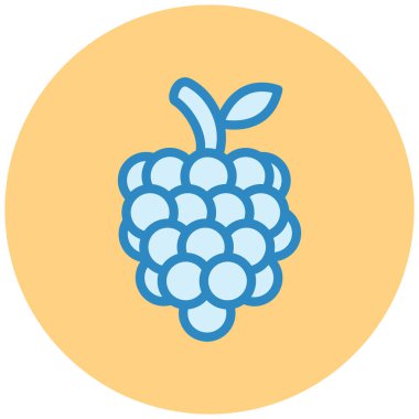 Üzüm. Web simgesi basit illüstrasyon