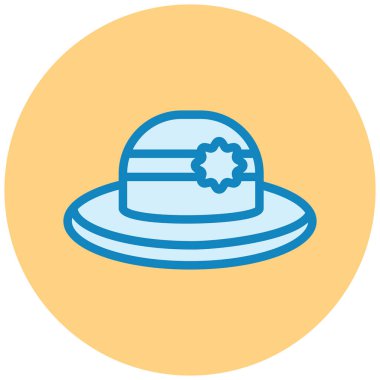 Şapka. Web simgesi basit illüstrasyon