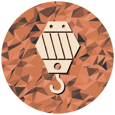 Vinç kancasının vektör çizimi