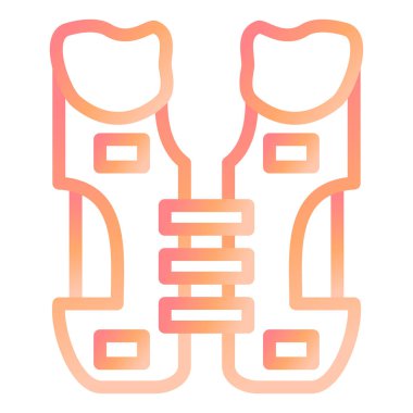 Omuz yastıkları modern ikon vektör çizimi 