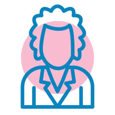 avatar. Web simgesi basit illüstrasyon