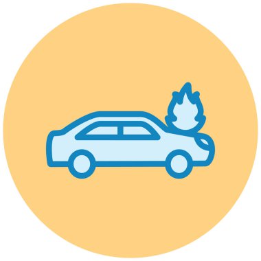 Araba kazası. Web simgesi