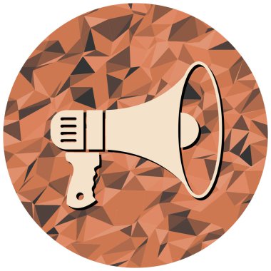 Megafon ikonu vektör illüstrasyonu