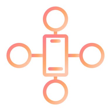 seo modern simgesinin vektör illüstrasyonu