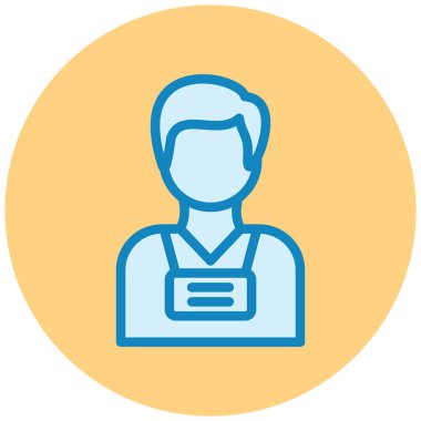 avatar. Web simgesi basit illüstrasyon