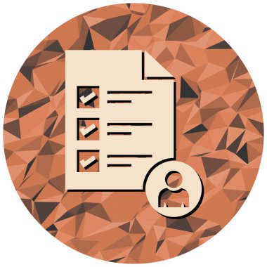 Belge simgesinin düz dizaynının vektör illüstrasyonu