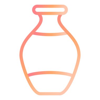 Vazo. Web simgesi basit illüstrasyon