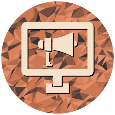 Bilgisayar modern simgesinin vektör illüstrasyonu