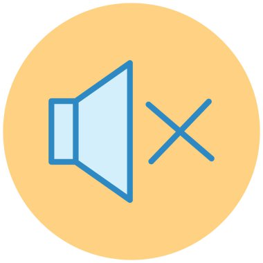 Ses. Web simgesi basit illüstrasyon