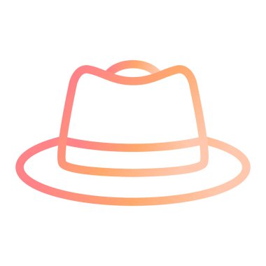 Şapka modern simge vektör illüstrasyonu