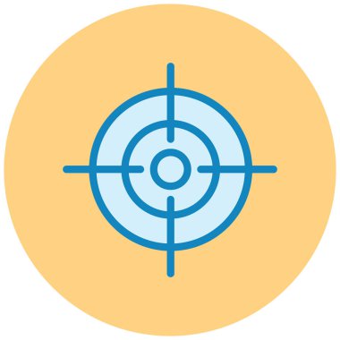 Hedef. Web simgesi basit illüstrasyon