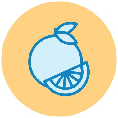 lemon. Web simgesi basit illüstrasyon