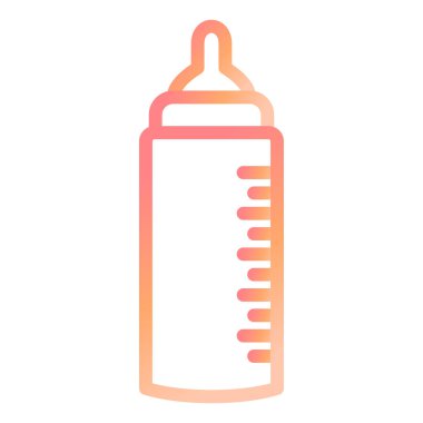 bebek şişe simgesi. vektör çizim