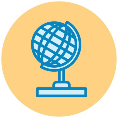 Küre. Web simgesi basit illüstrasyon