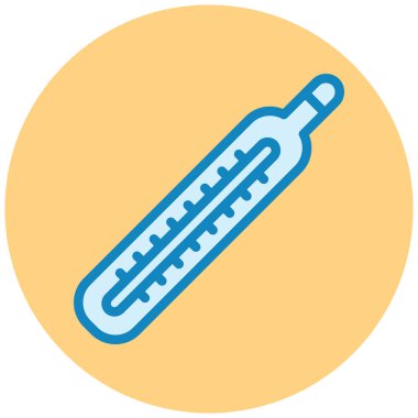 Termometre. Web simgesi basit illüstrasyon