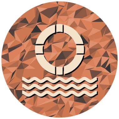 Bir çember simgesinin vektör illüstrasyonu