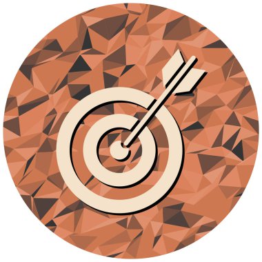 hedef simge, vektör illüstrasyonu