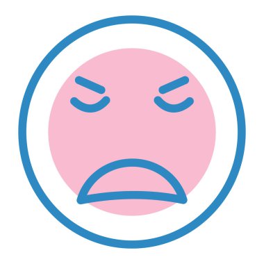 Yüz ifadesi vektör illüstrasyonu