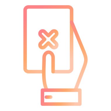 Kırmızı Kart modern ikon vektör illüstrasyonu 