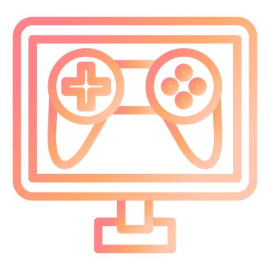 Oyun sahası. Web simgesi basit illüstrasyon