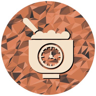 Saat. Web simgesi basit tasarım