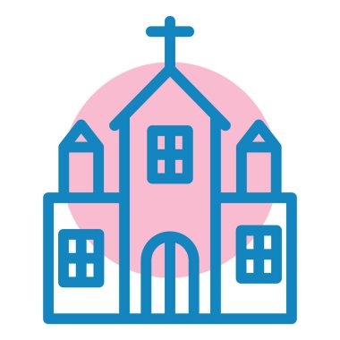 Modern yapı simgesinin vektör illüstrasyonu