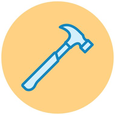 Çekiç. Web simgesi basit illüstrasyon