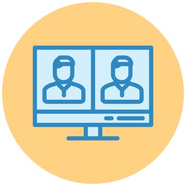 avatar. Web simgesi vektör illüstrasyonu