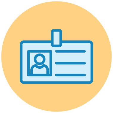 Kimlik kartı. Basit resimleme