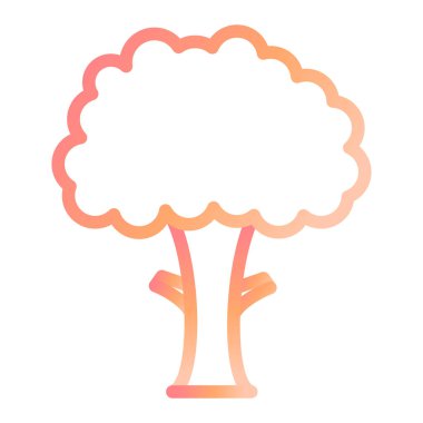 ağaç simgesi vektör illüstrasyonu