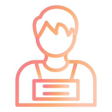 Kriminal modern simge vektör illüstrasyonu 