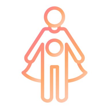 Beyaz arkaplanda kahraman simgesi