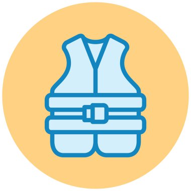 Yelek. Web simgesi basit illüstrasyon