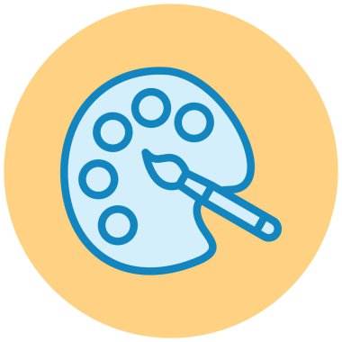 pizza. Web simgesi basit illüstrasyon