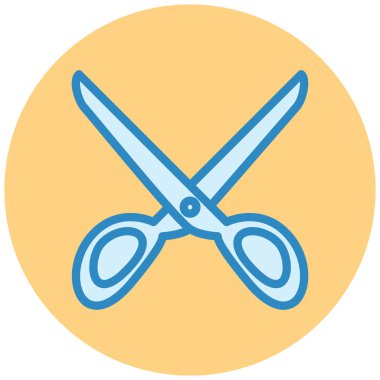 makas simgesi vektör illüstrasyonu