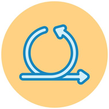 Yenile. Web simgesi basit illüstrasyon